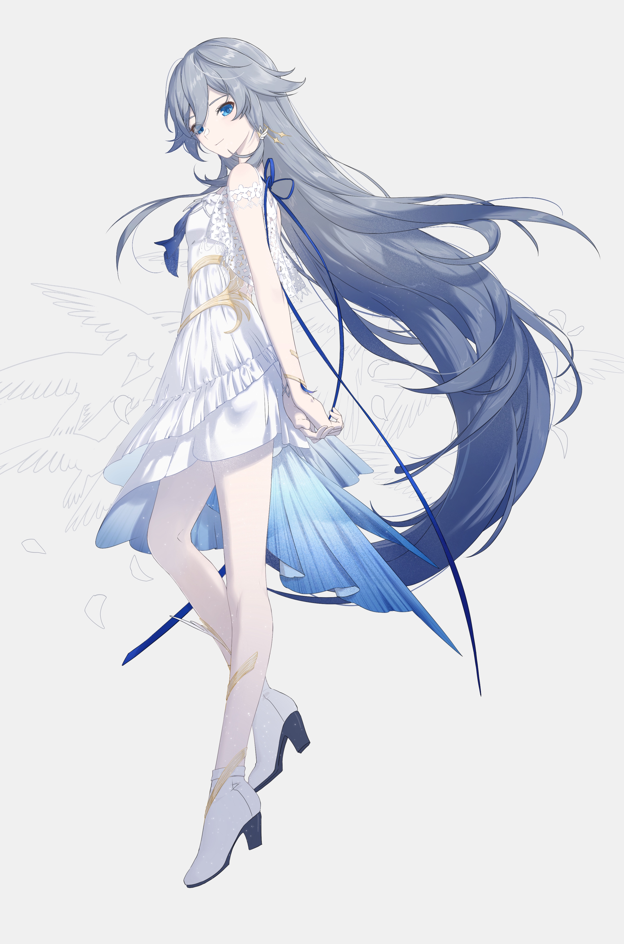 给阿符穿小裙子