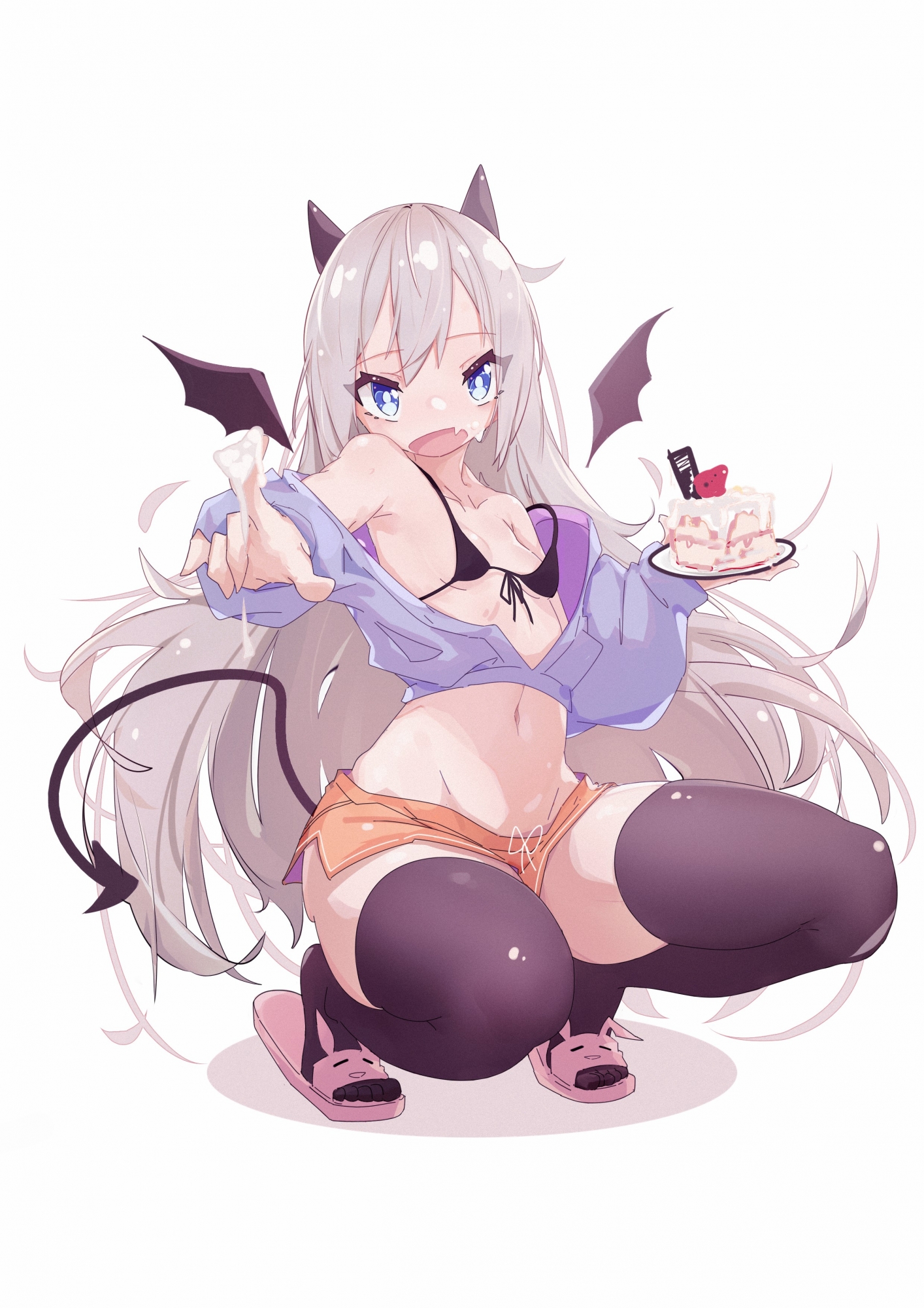 默然的稿子白发萝莉