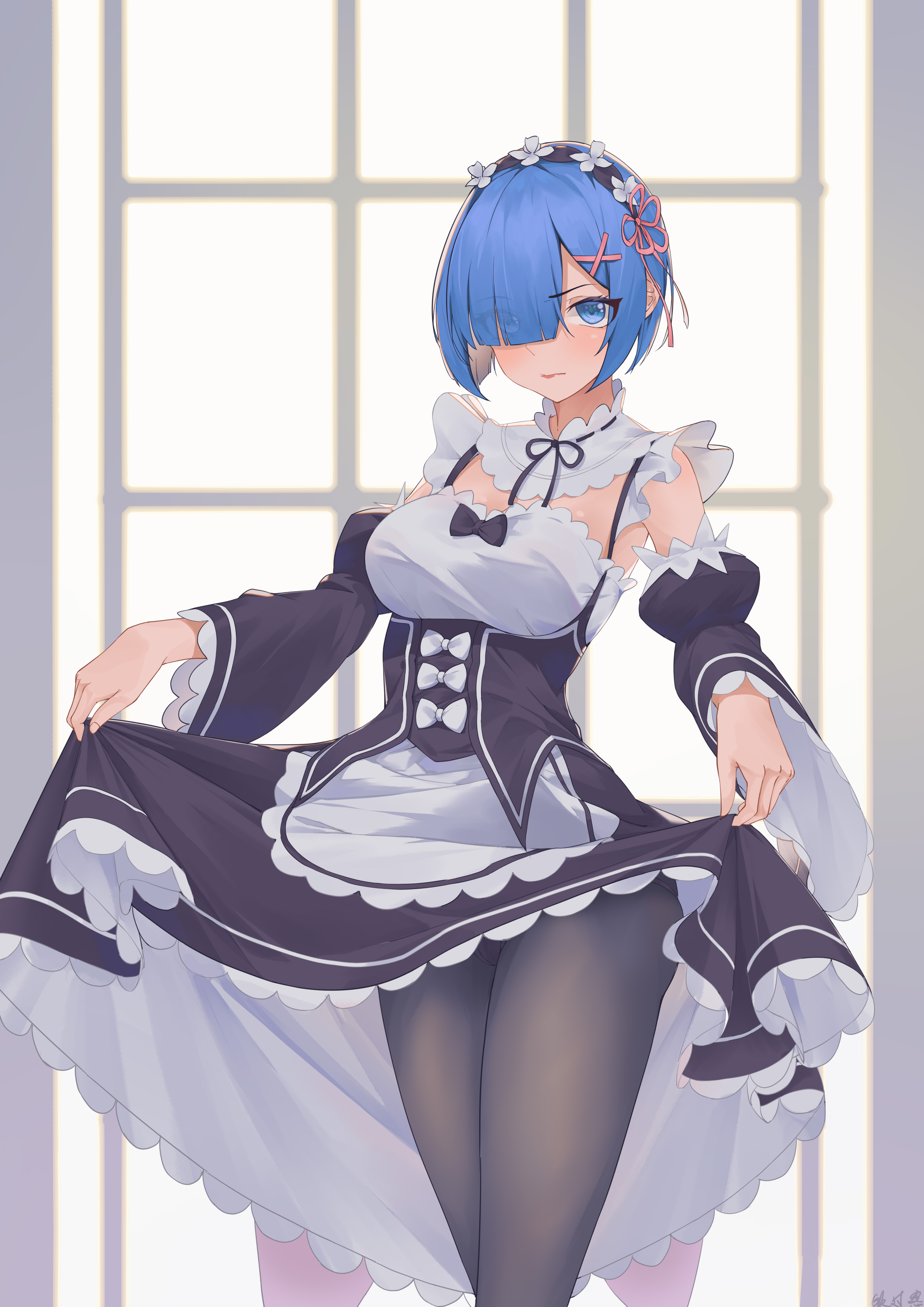 画了家里的女仆