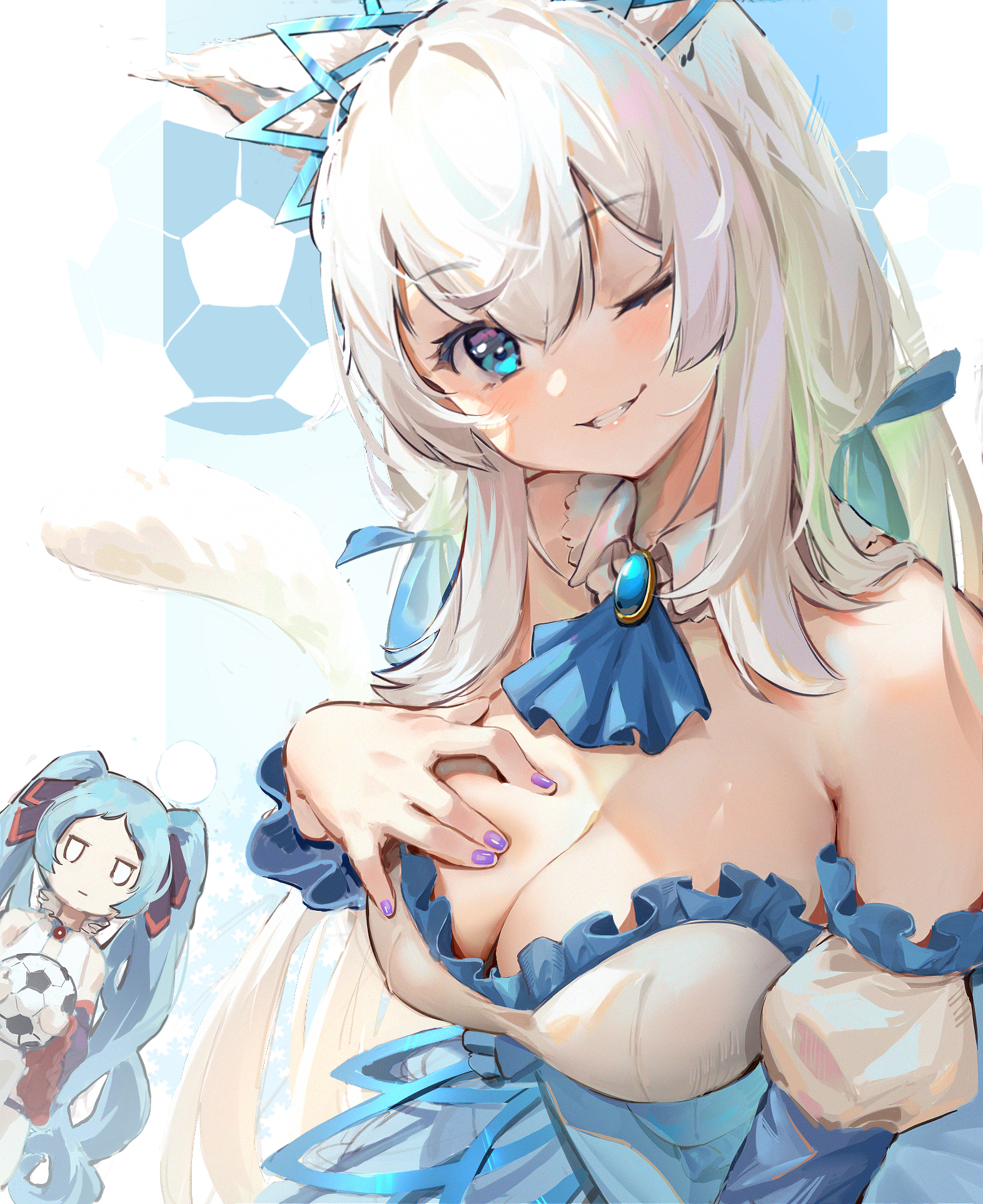 摸