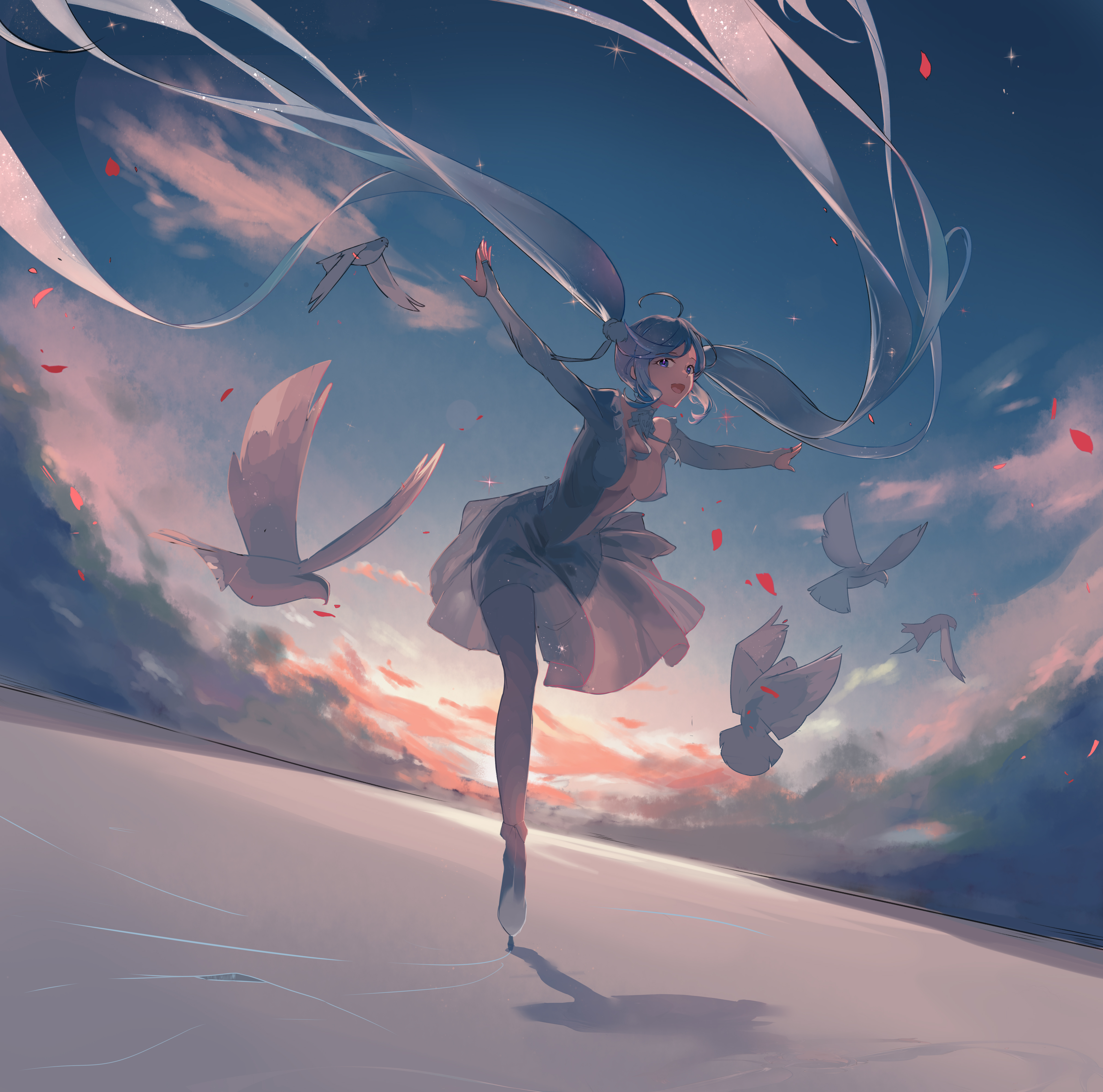 miku skating
