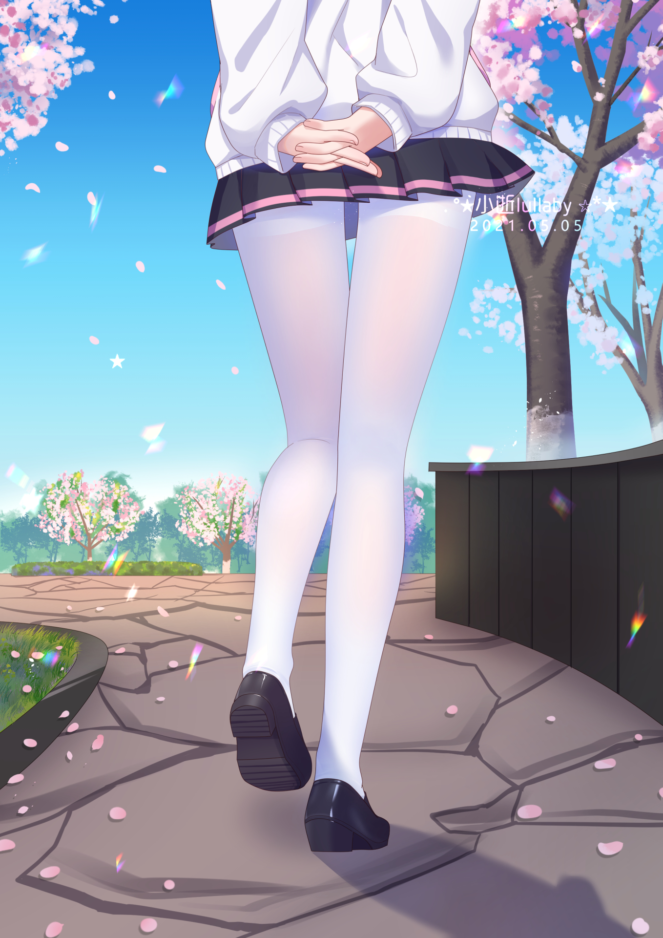 樱花树下