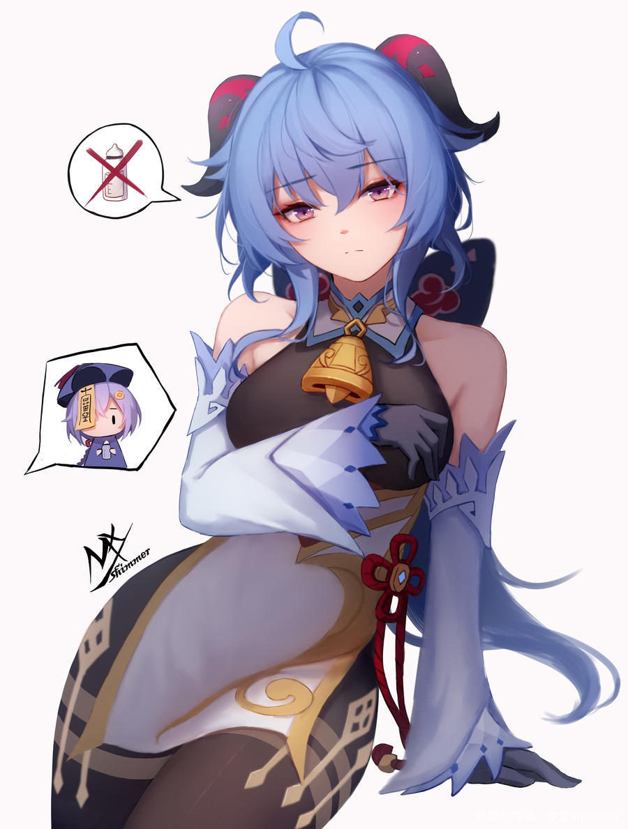 甘雨图片插画壁纸画作