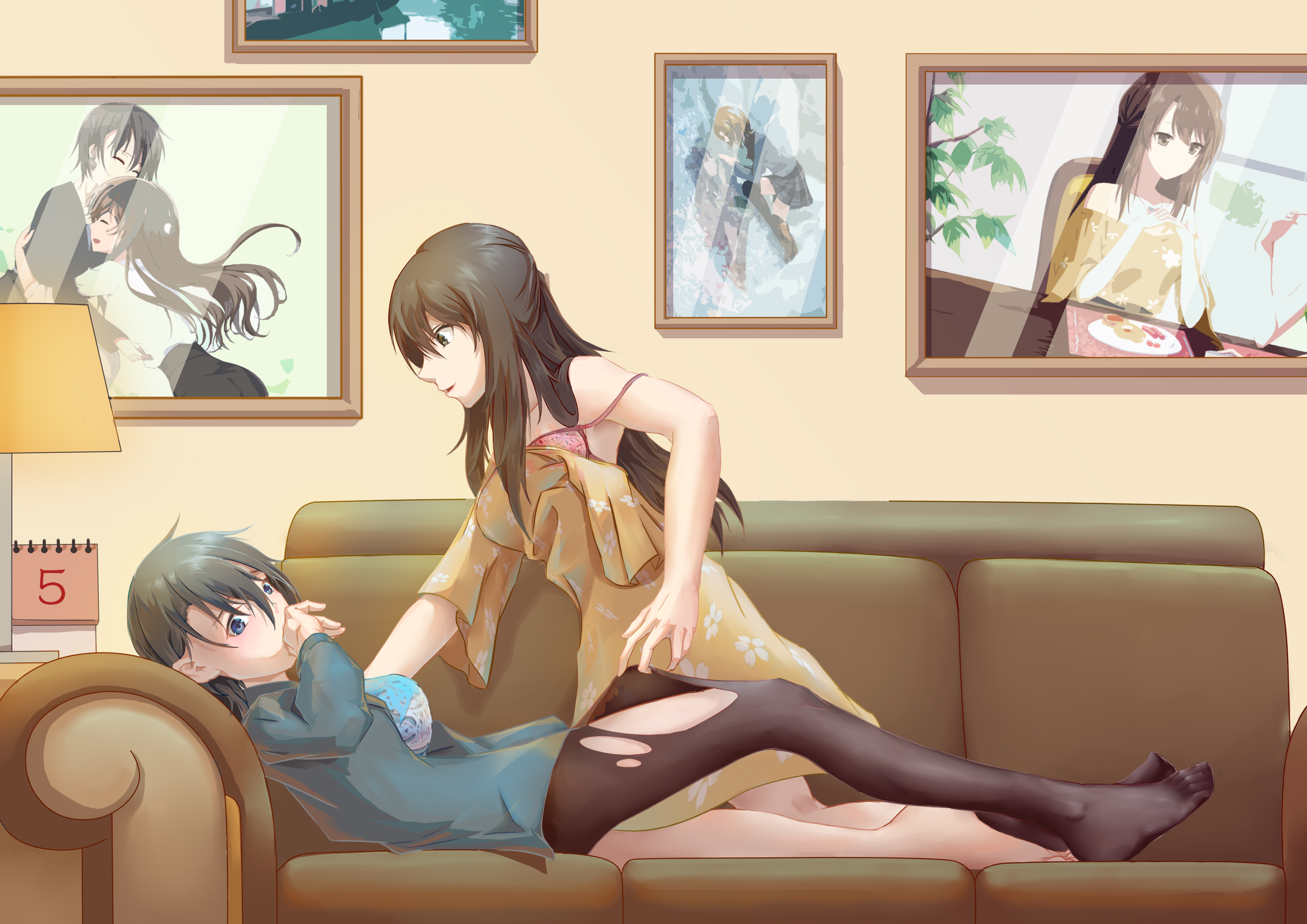 撕袜子
