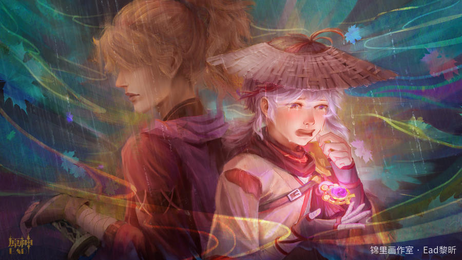 万叶图片插画壁纸画作