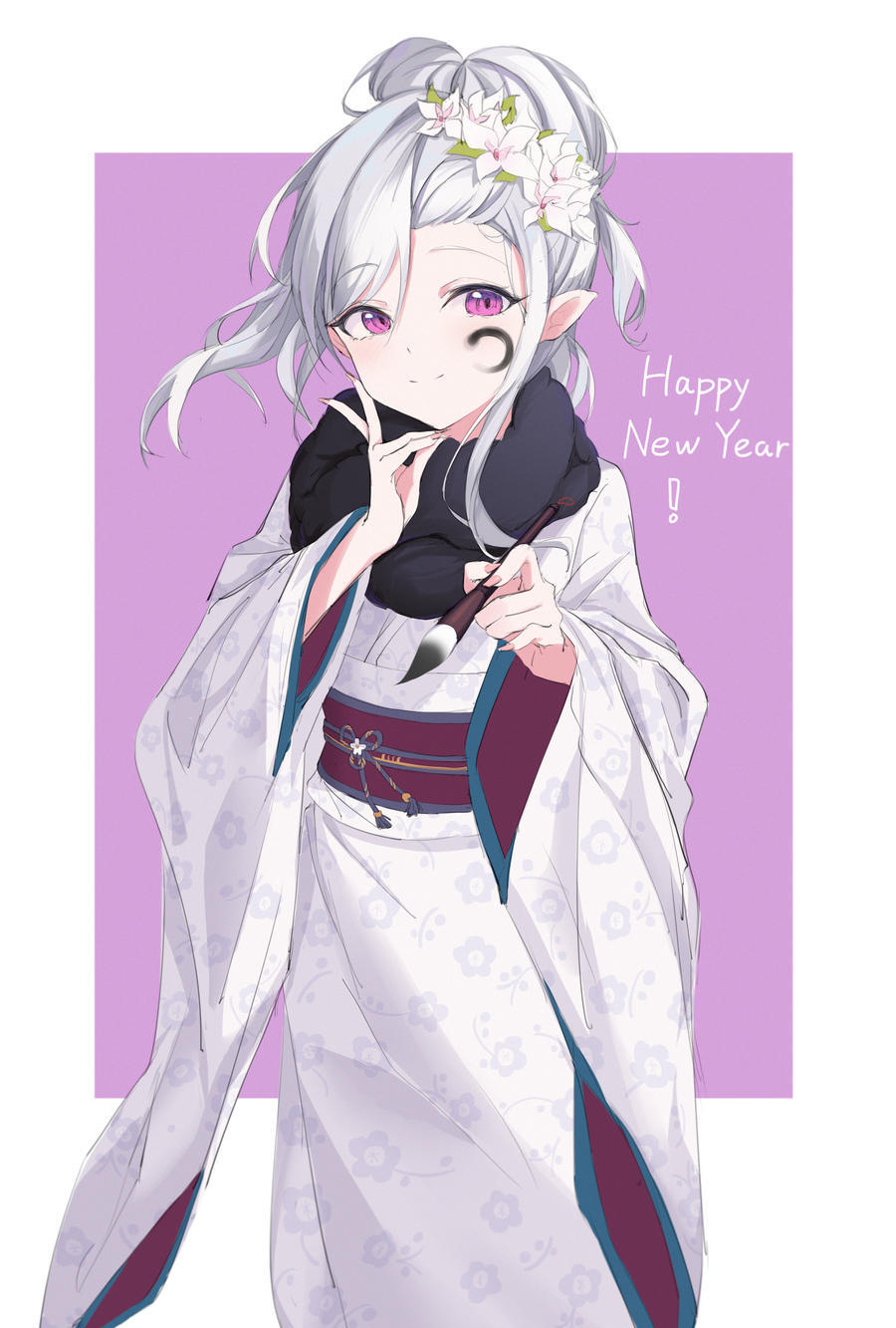 新年快乐图片插画壁纸画作