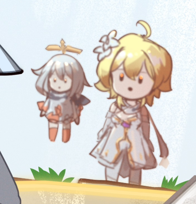 ‍申鹤扛着浮生石离开了