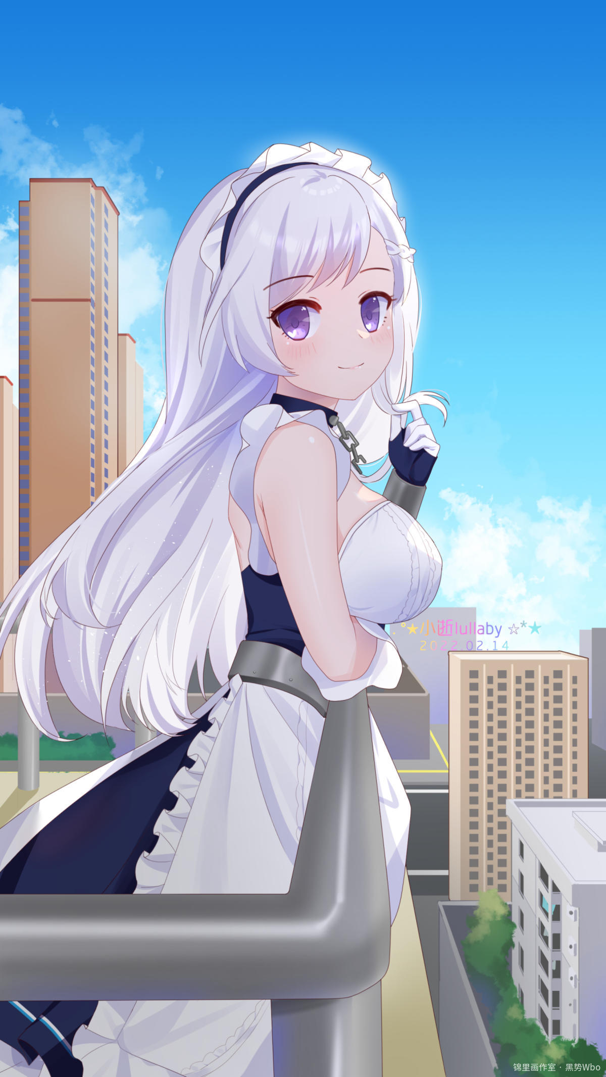 阳台上的女仆长