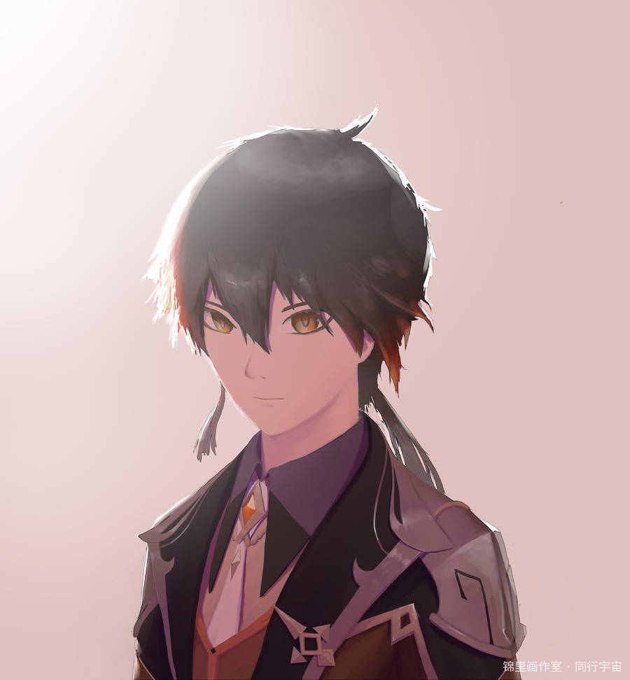 钟离图片插画壁纸画作