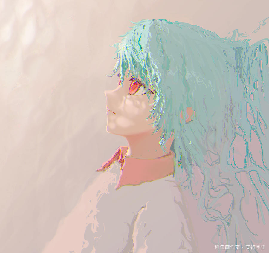 纯摸鱼图片插画壁纸画作