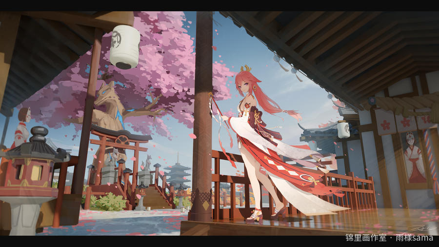 神子图片插画壁纸画作