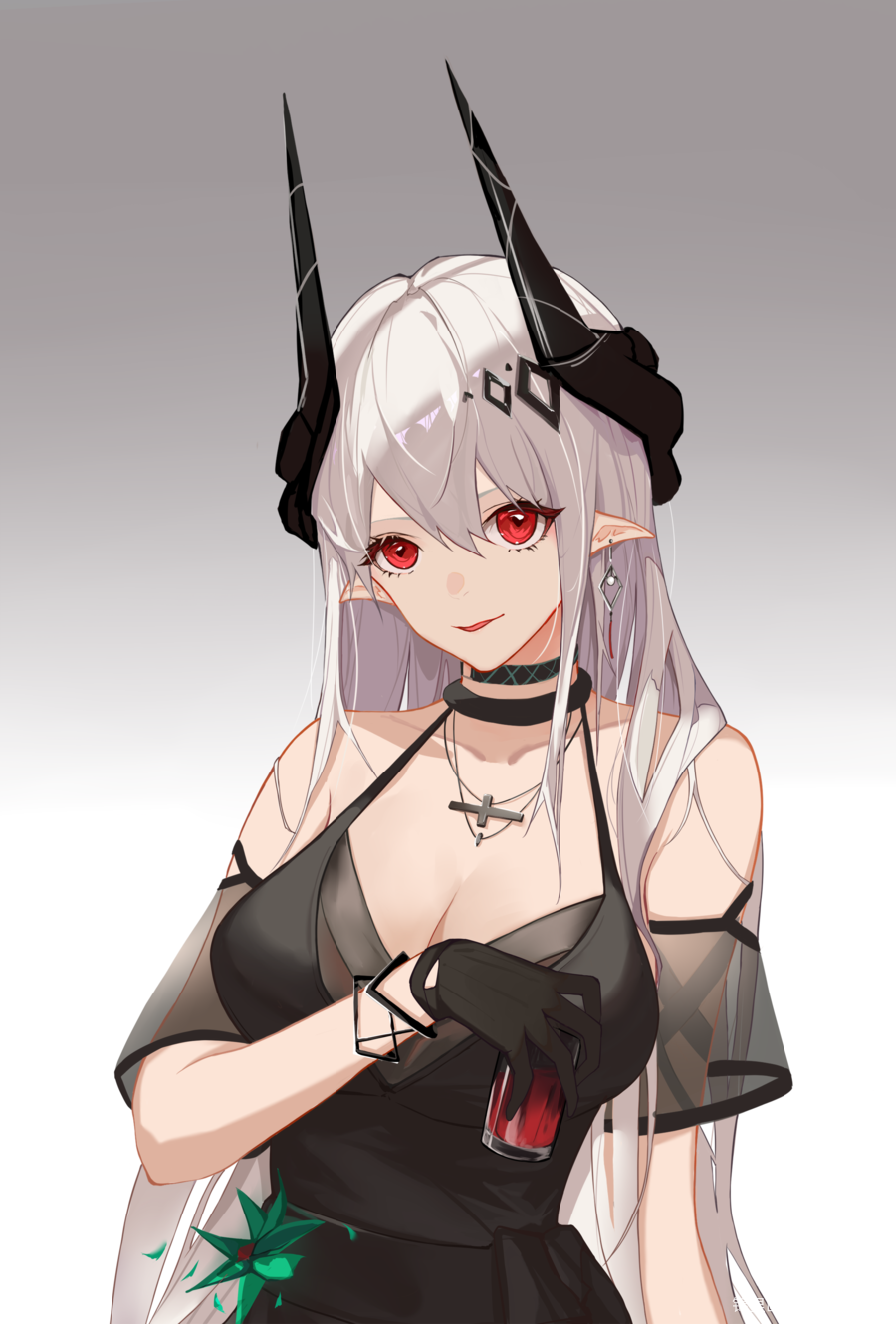 【明日方舟】泥岩—-黑曜石图片插画壁纸画作