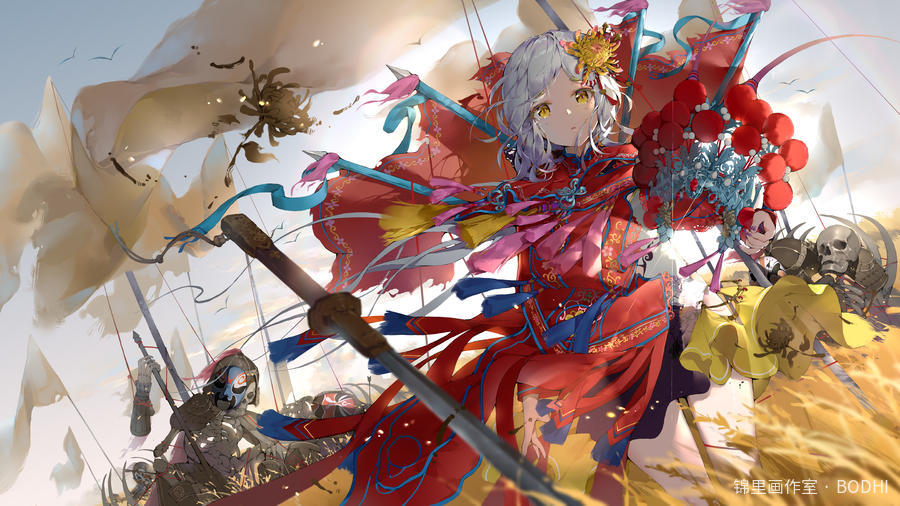 尘沙三千里图片插画壁纸画作