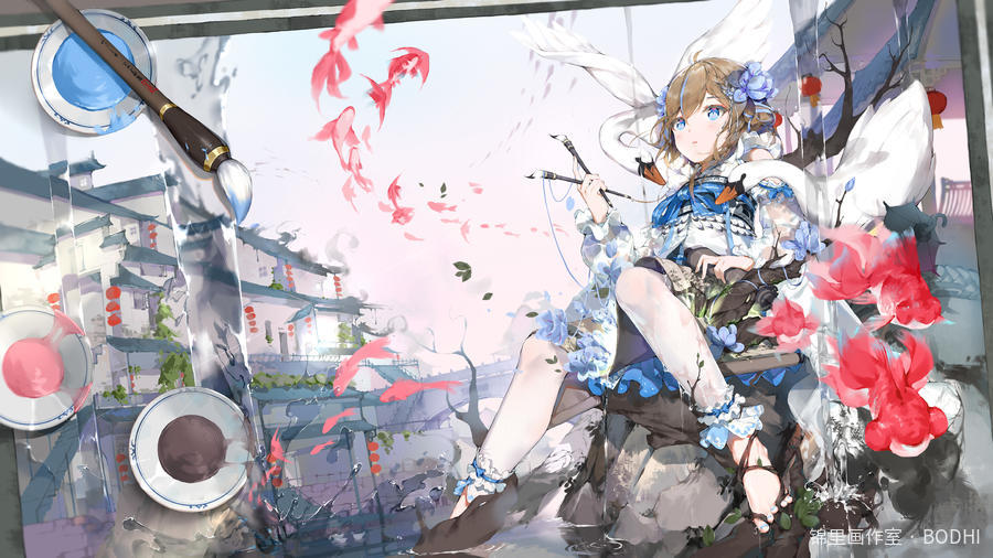最忆是江南图片插画壁纸画作