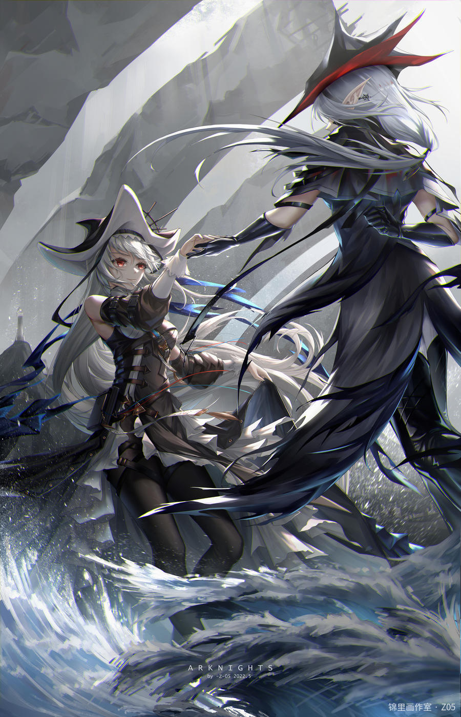 海的女儿们图片插画壁纸画作