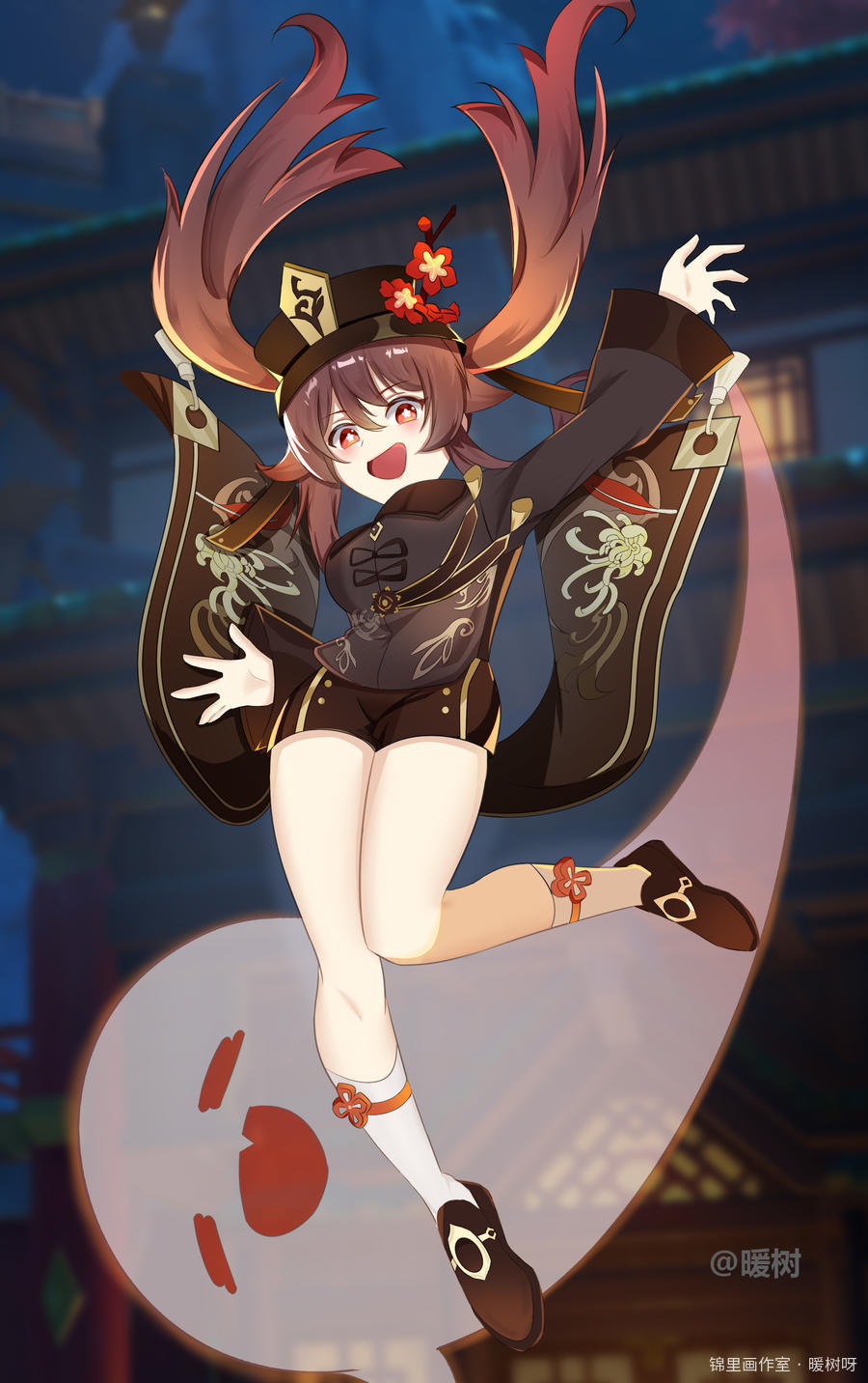胡桃图片插画壁纸画作