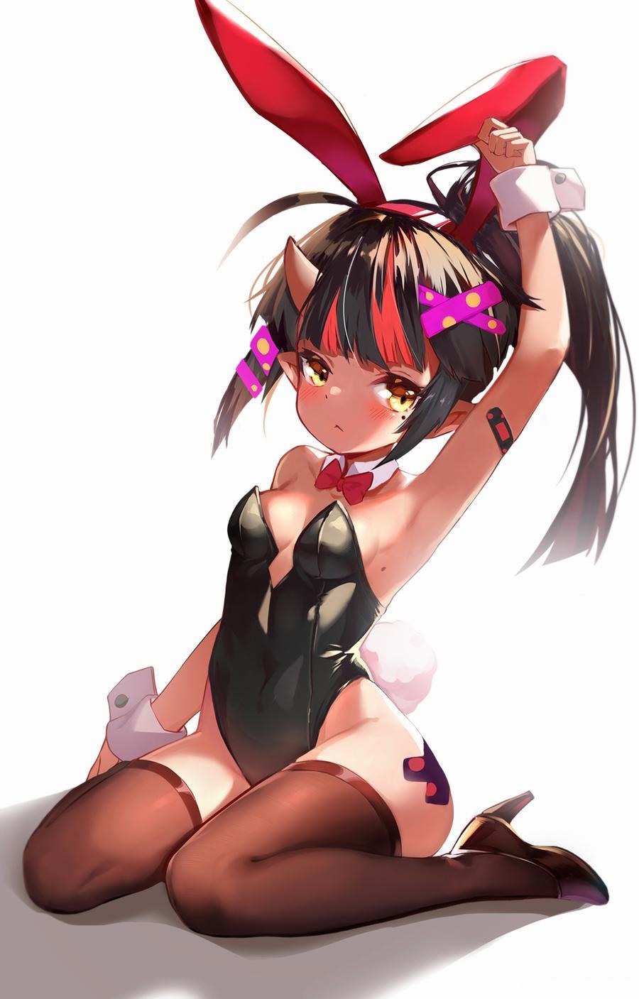 小兔女郎图片插画壁纸画作