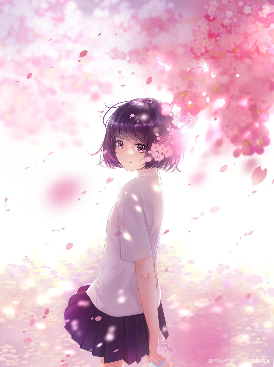 樱花图片插画壁纸画作
