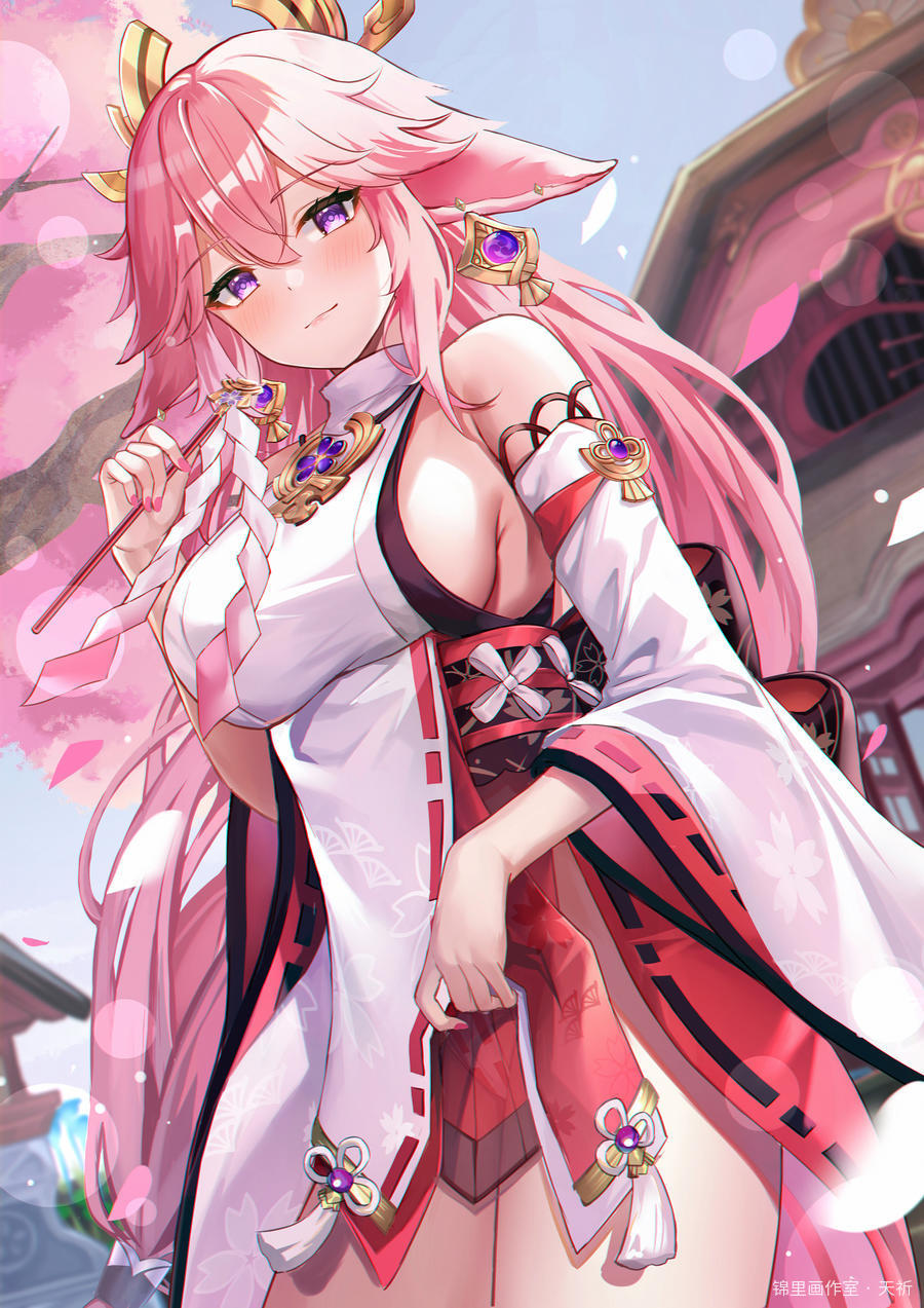 八重神子图片插画壁纸画作