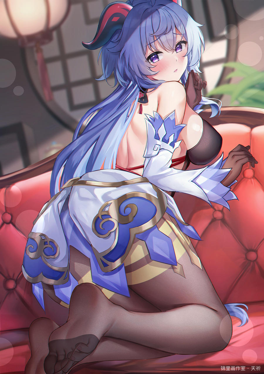 甘雨图片插画壁纸画作
