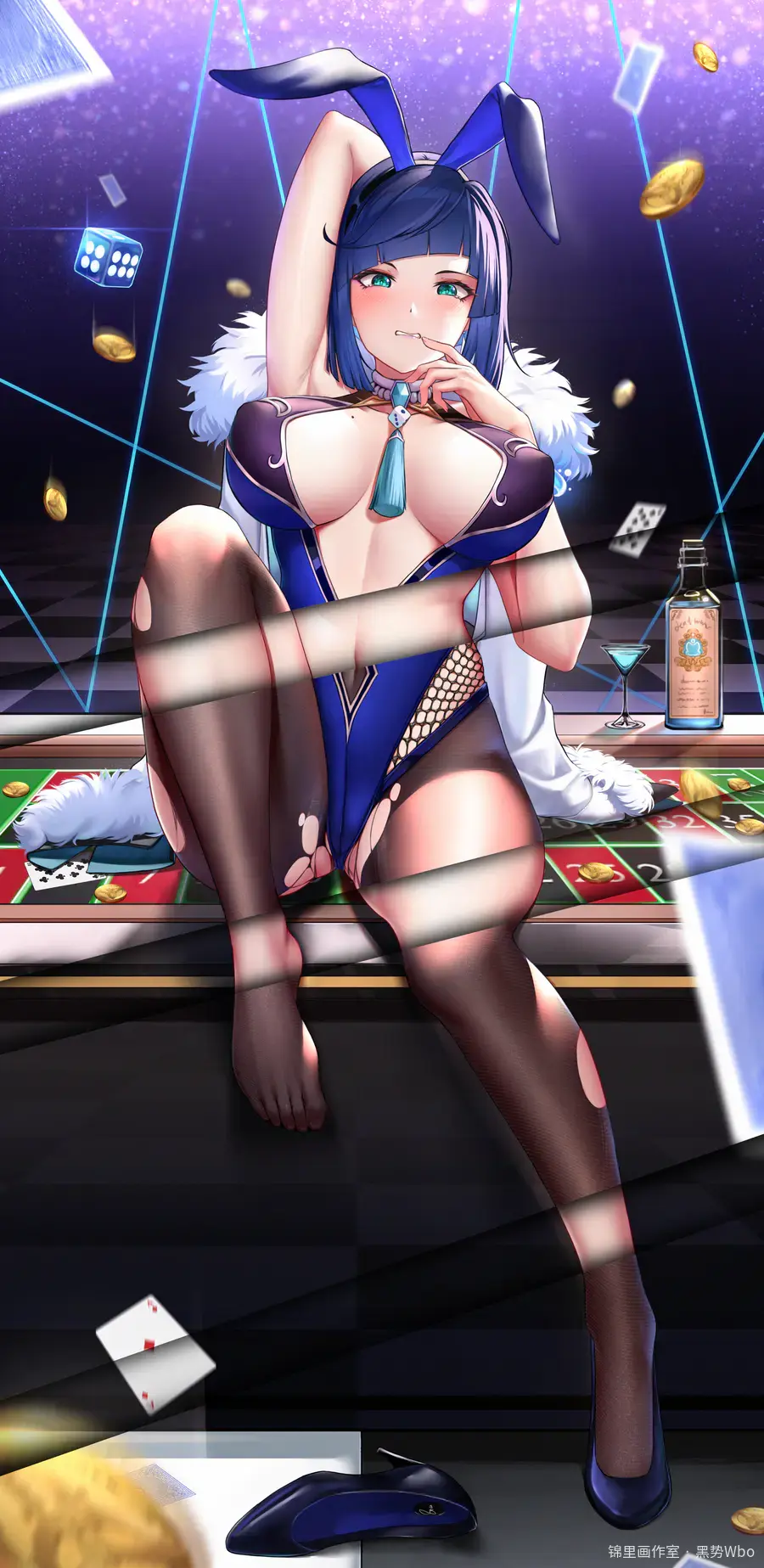 兔女郎-夜兰  17p差分