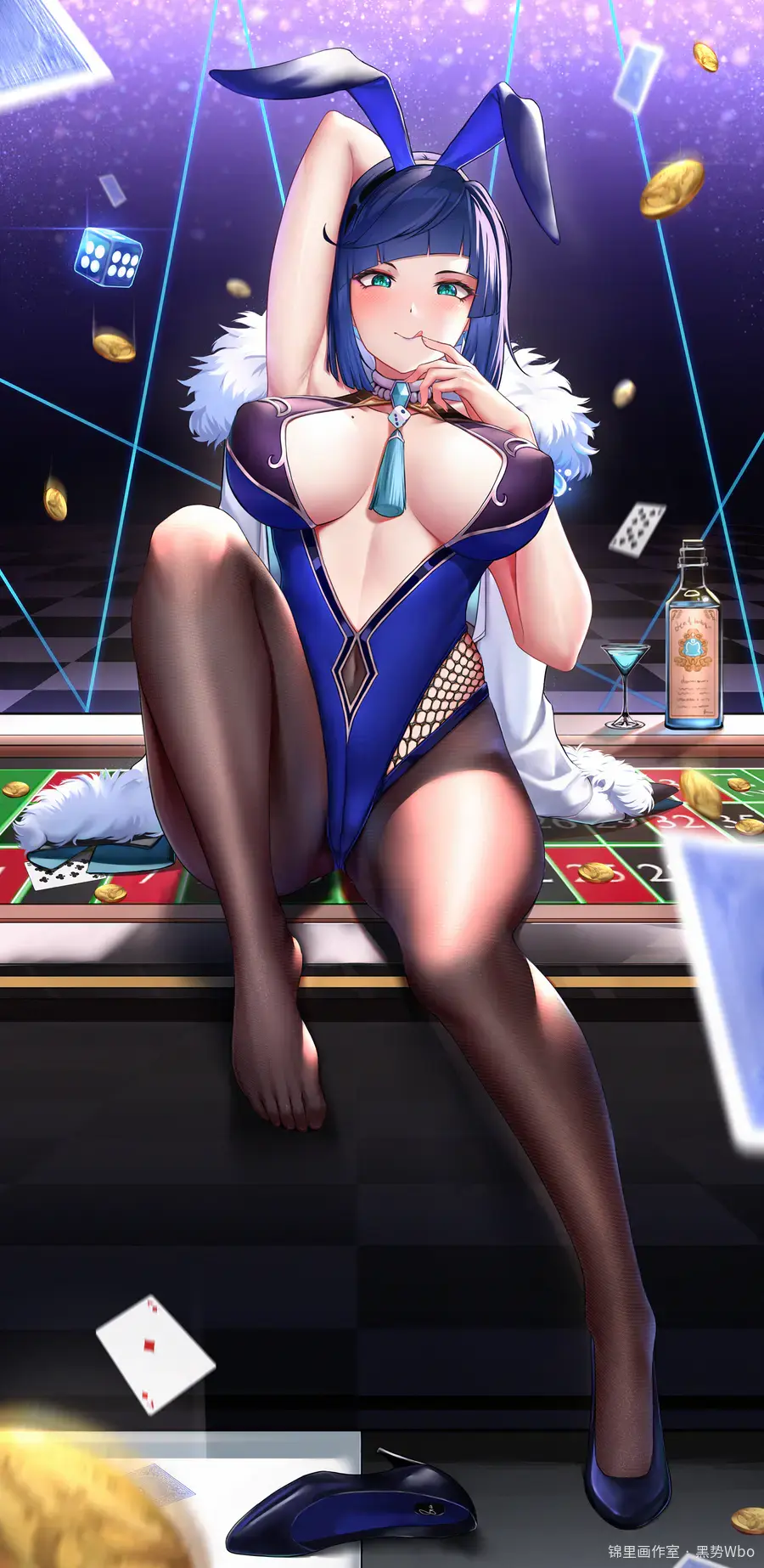 兔女郎-夜兰  17p差分