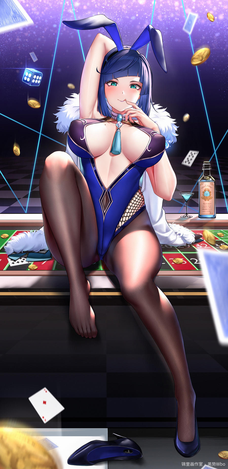 兔女郎-夜兰  17p差分