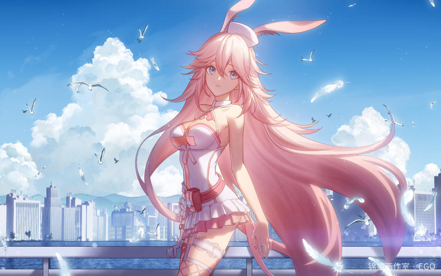 【崩坏3】夏日泳装八重樱图片插画壁纸画作