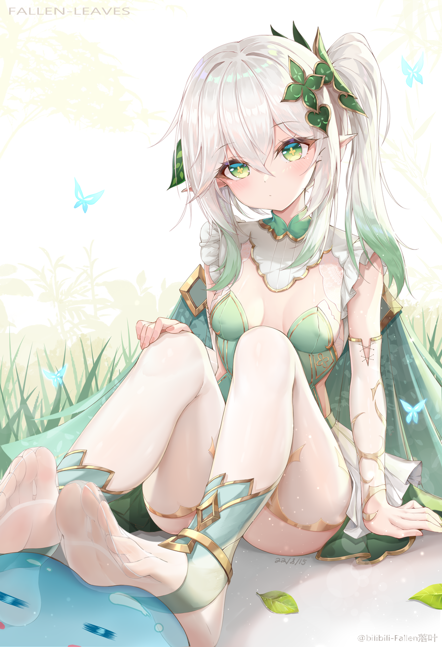 稍微长大了点儿的小草王图片插画壁纸画作