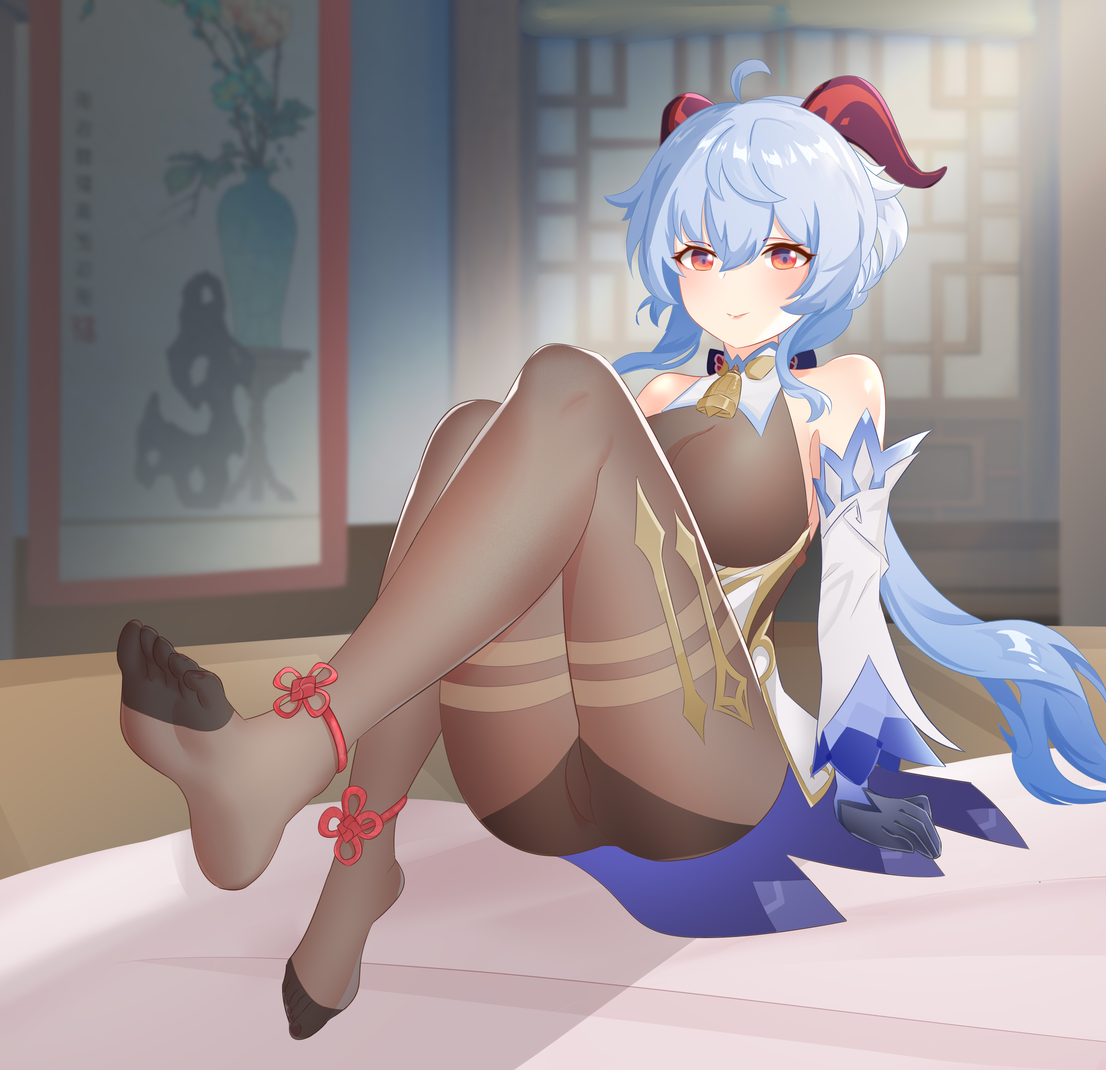 甘雨坐姿