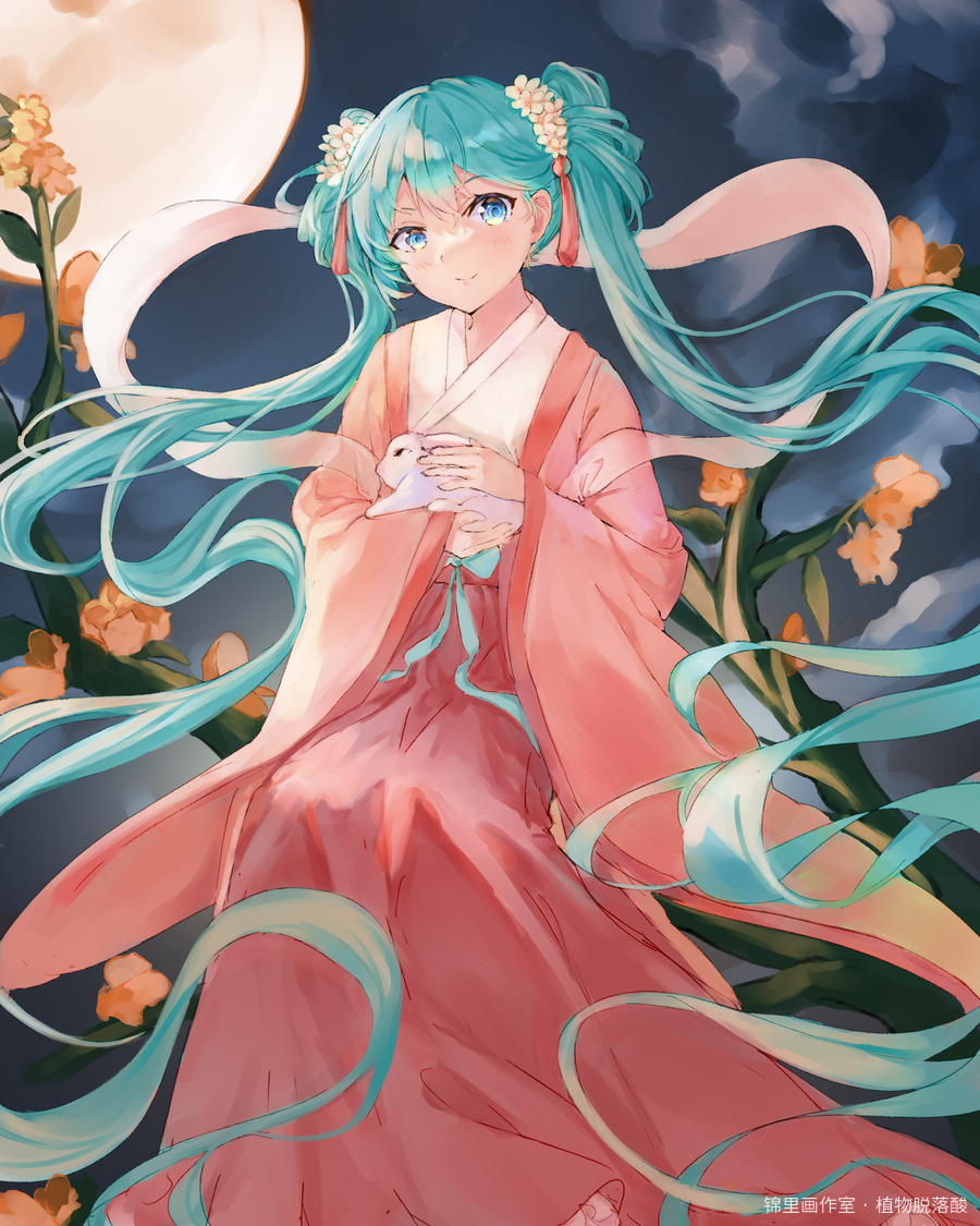 中秋明月图片插画壁纸画作