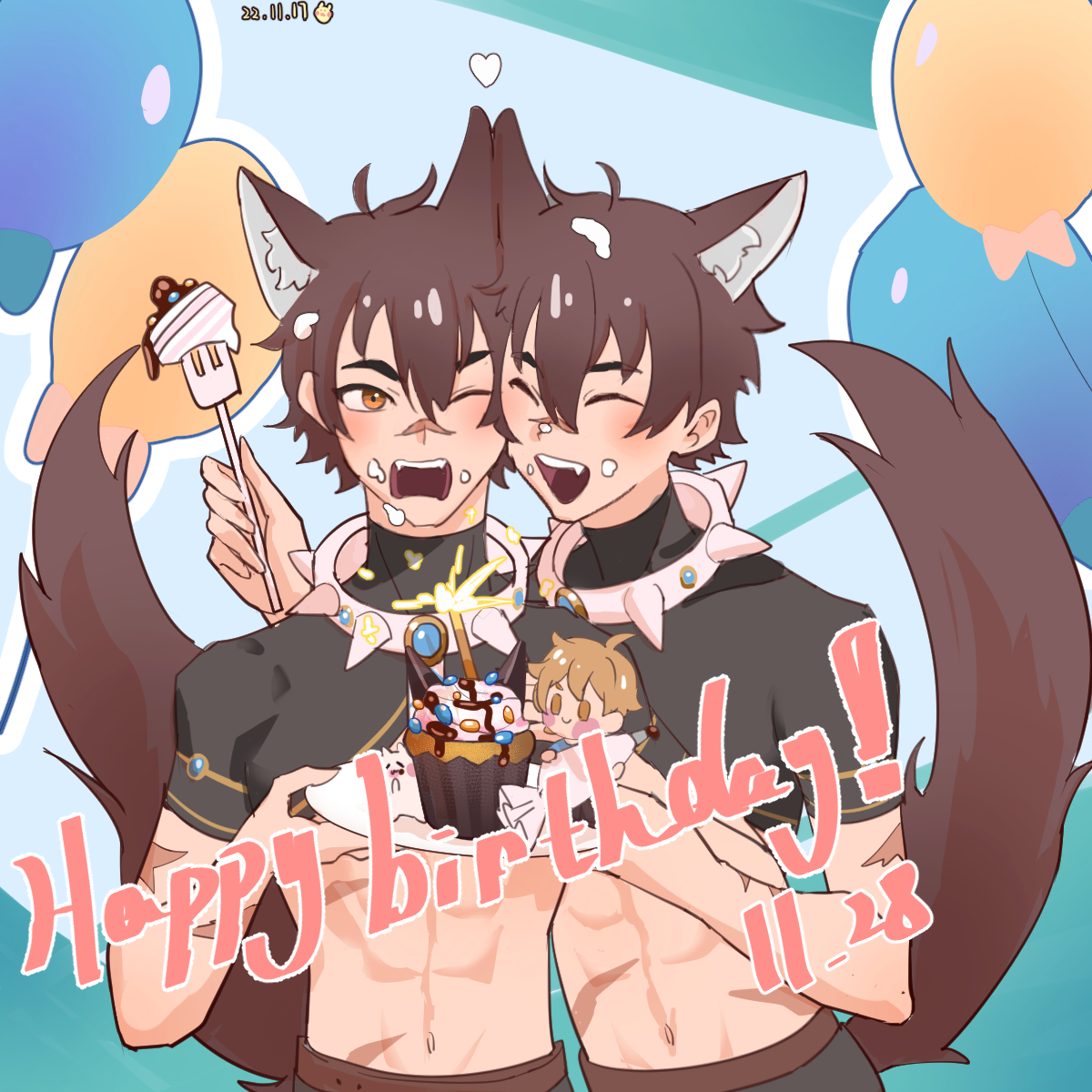 可尔和凯尔生日快乐！