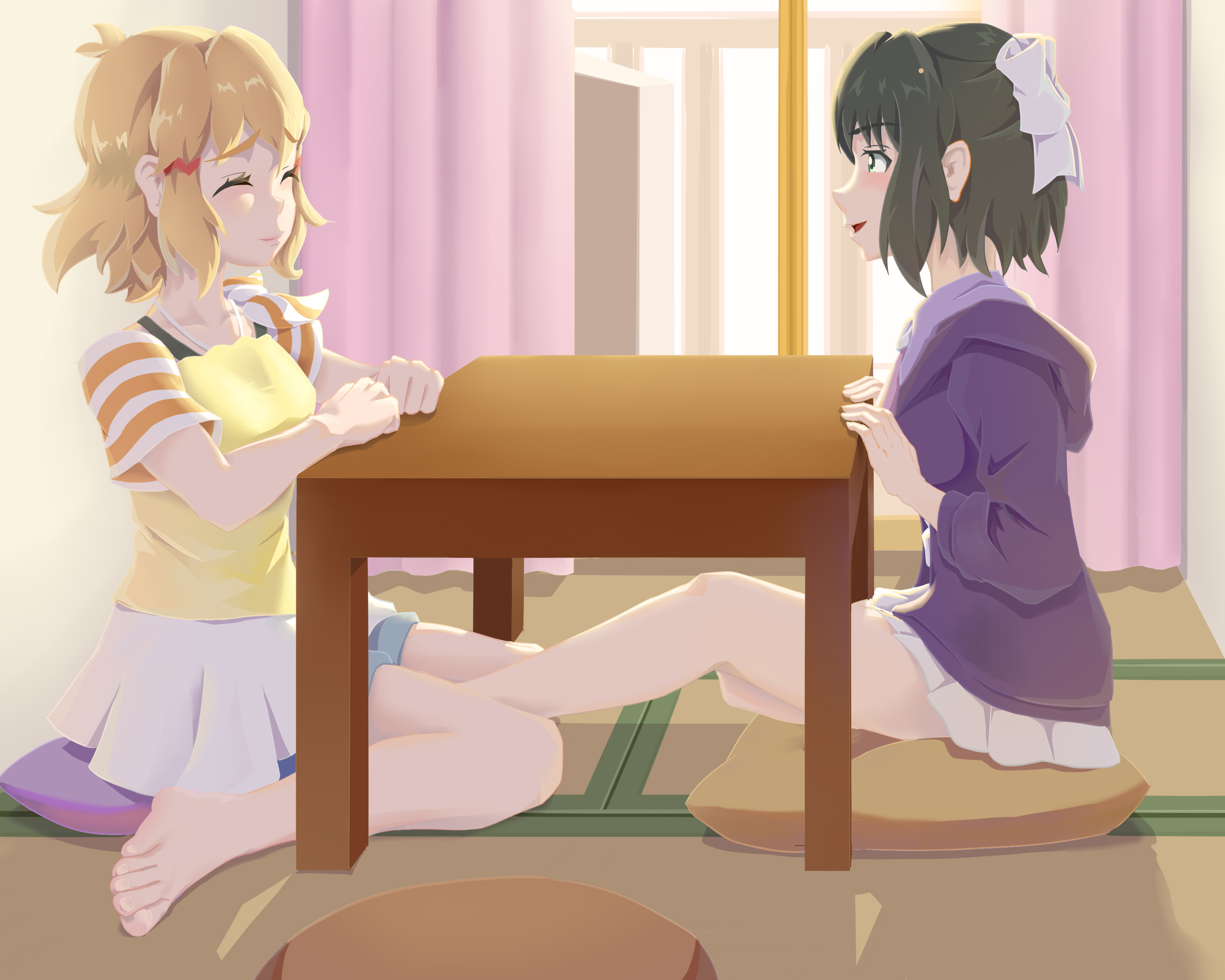 桌下