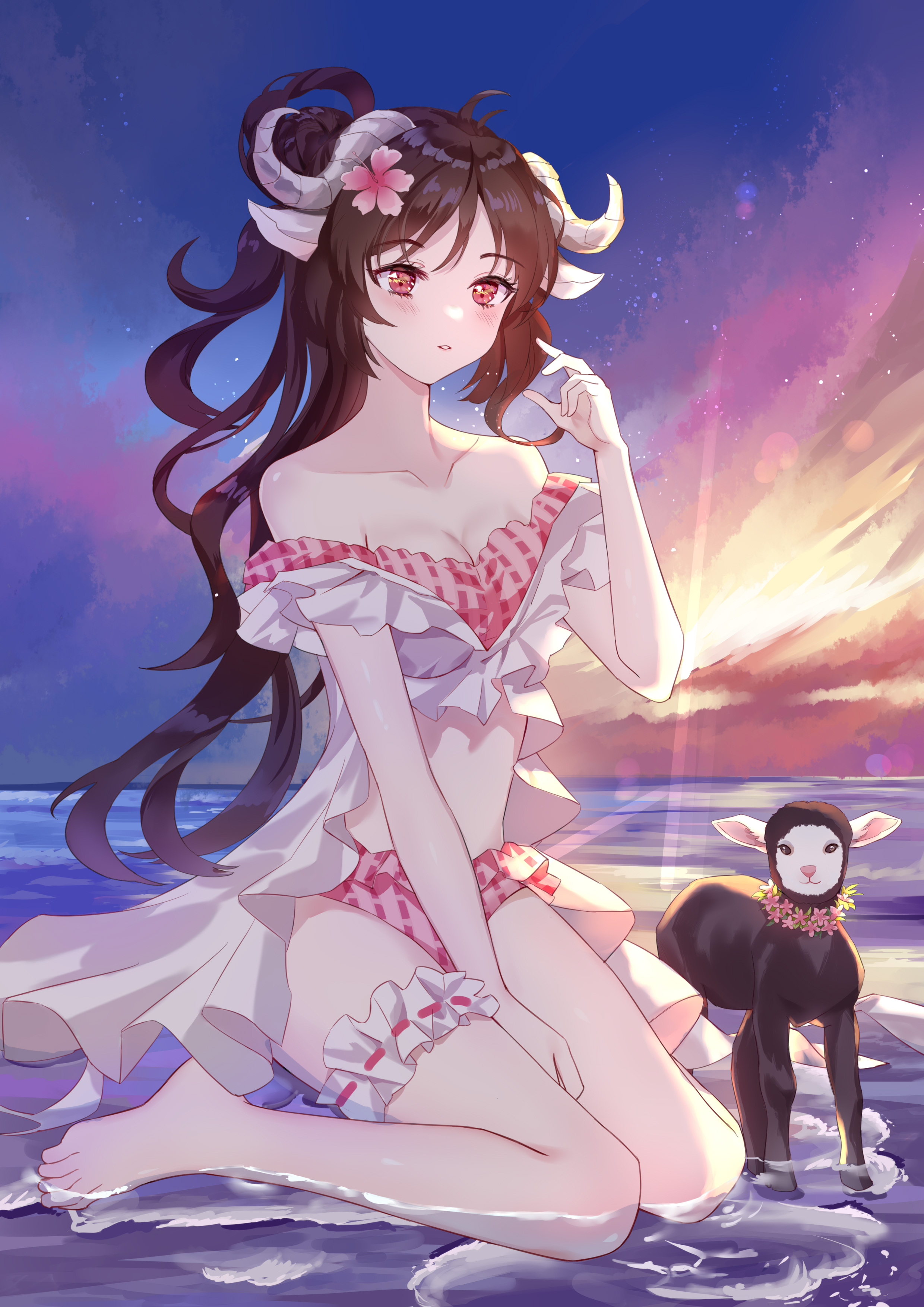 泳装小羊