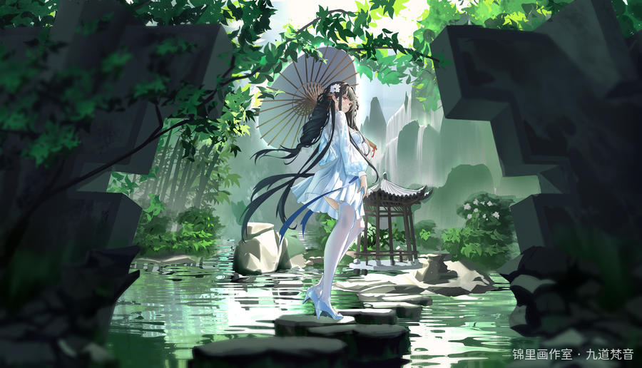 元宵节快乐图片插画壁纸画作