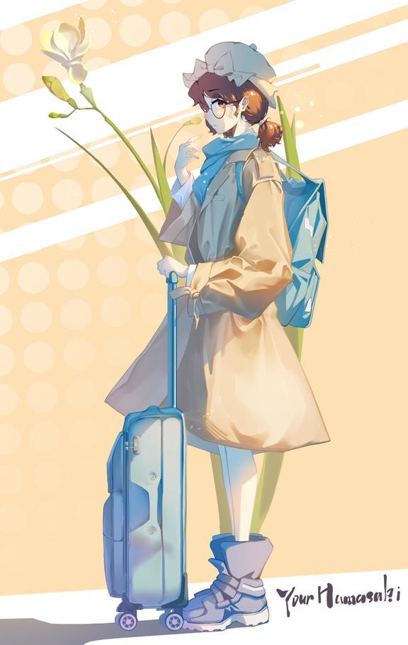 她。