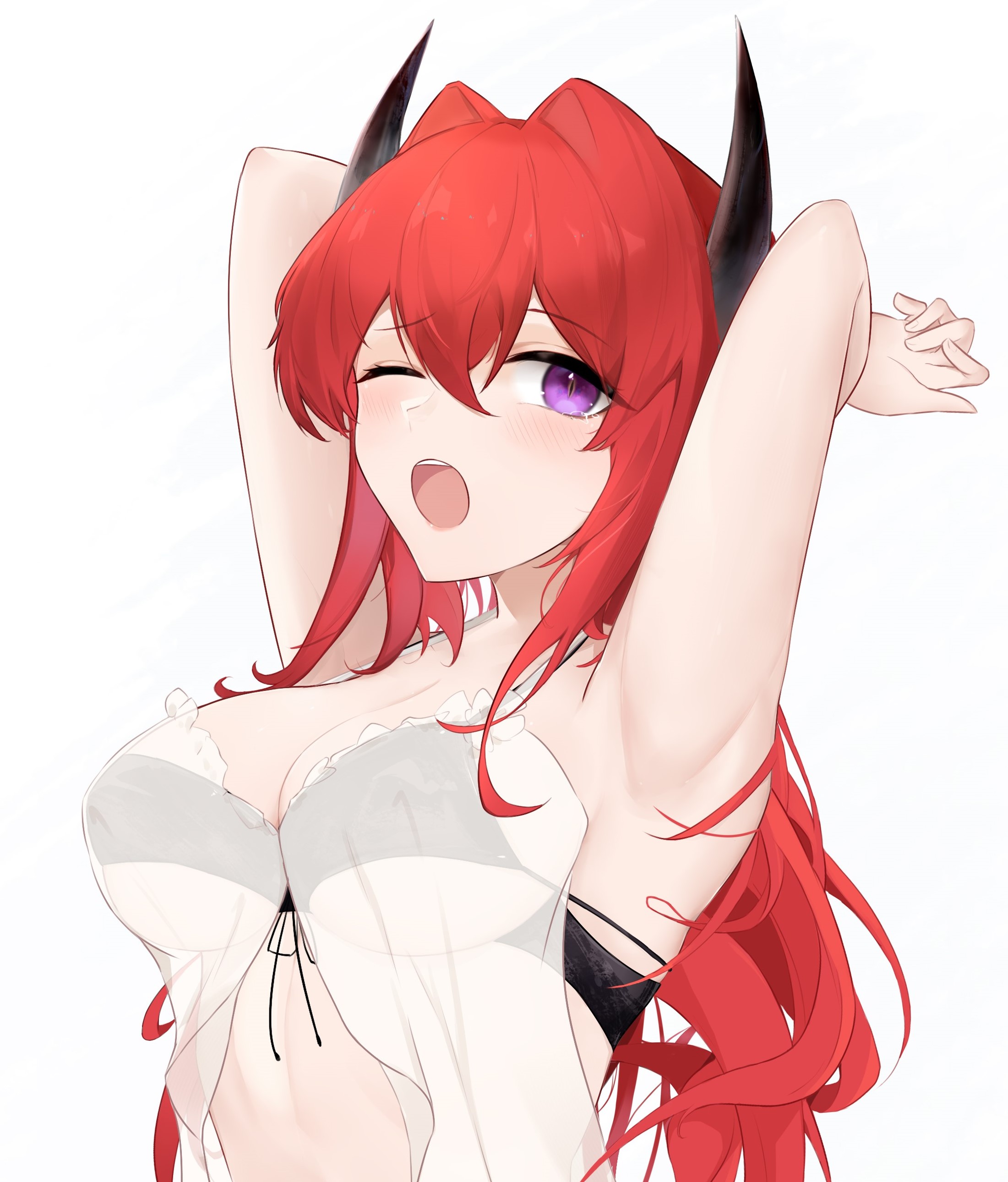 伸懒腰