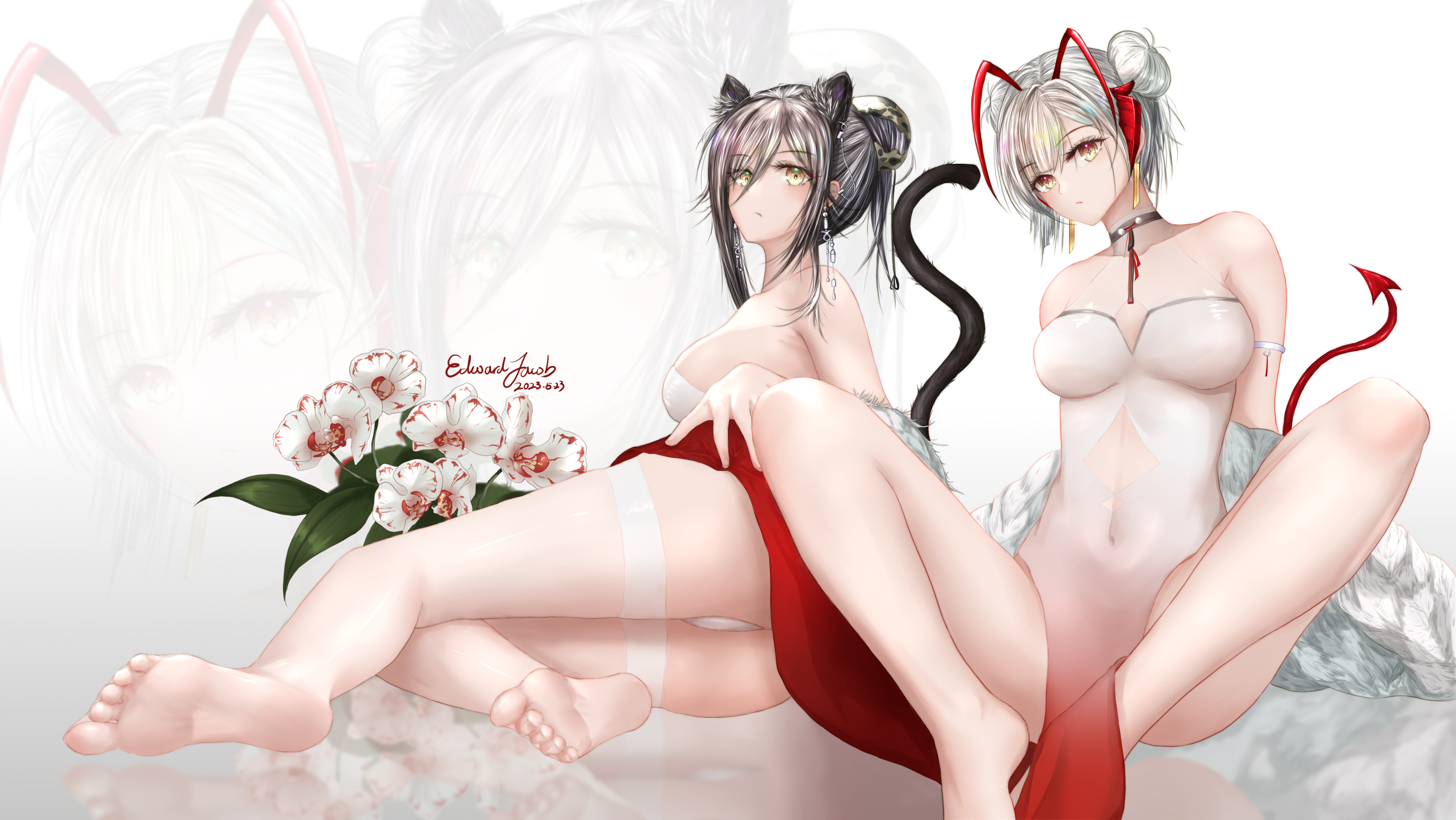 黑 and w