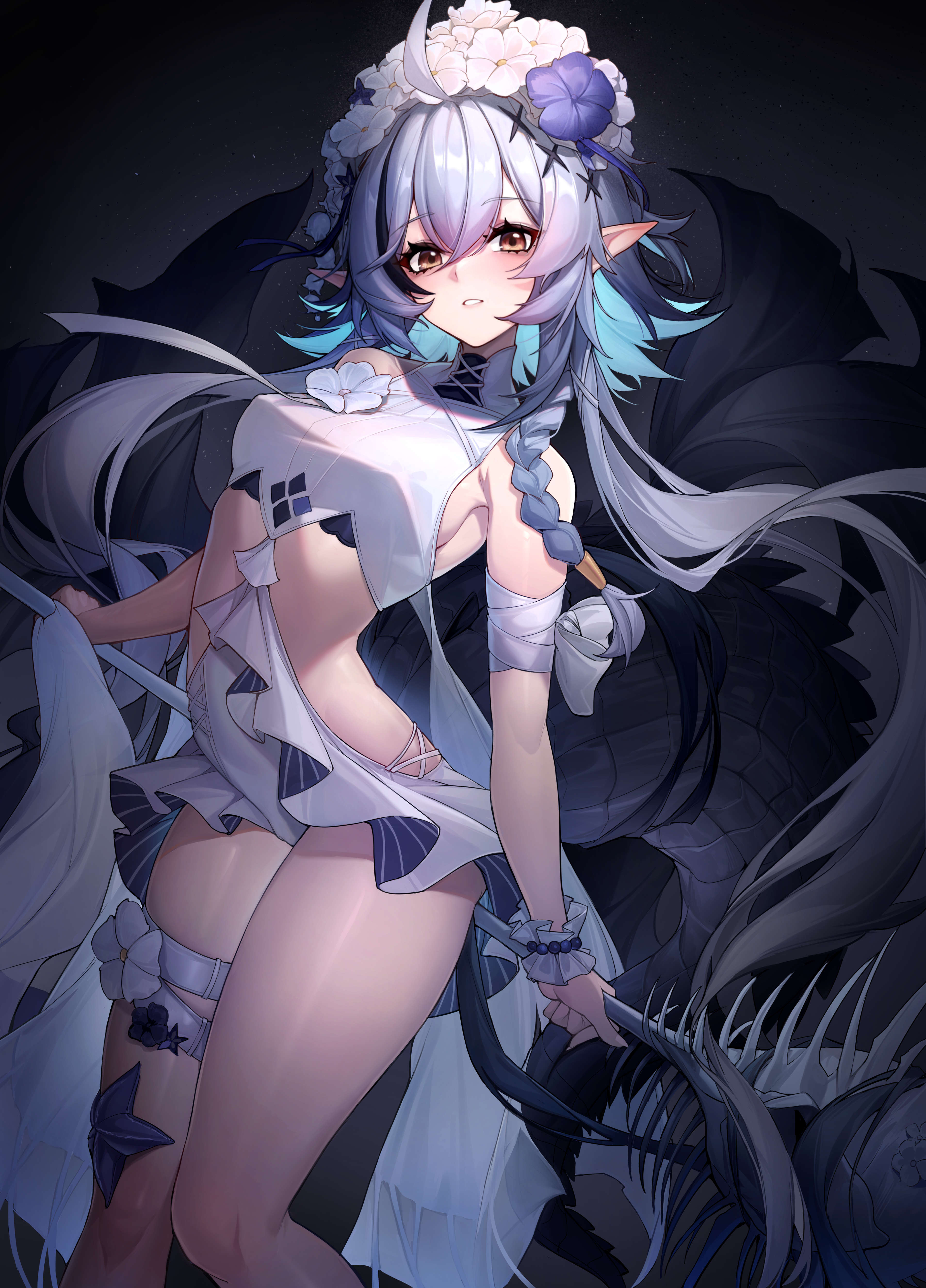 摸