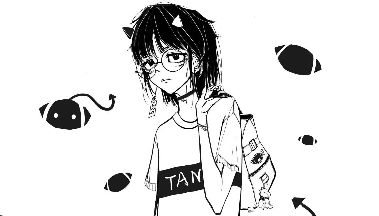 黑白稿，加色也行