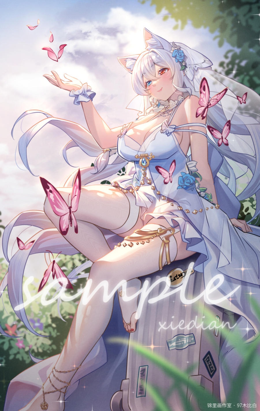 蝴蝶图片插画壁纸画作
