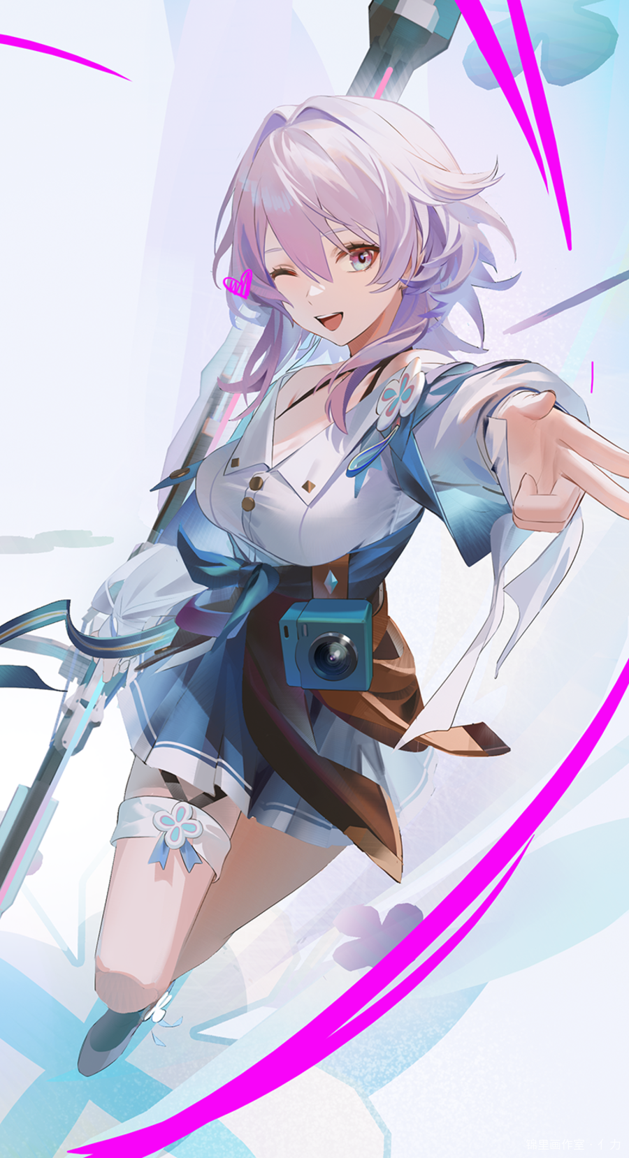 三月七给你上个buff图片插画壁纸画作