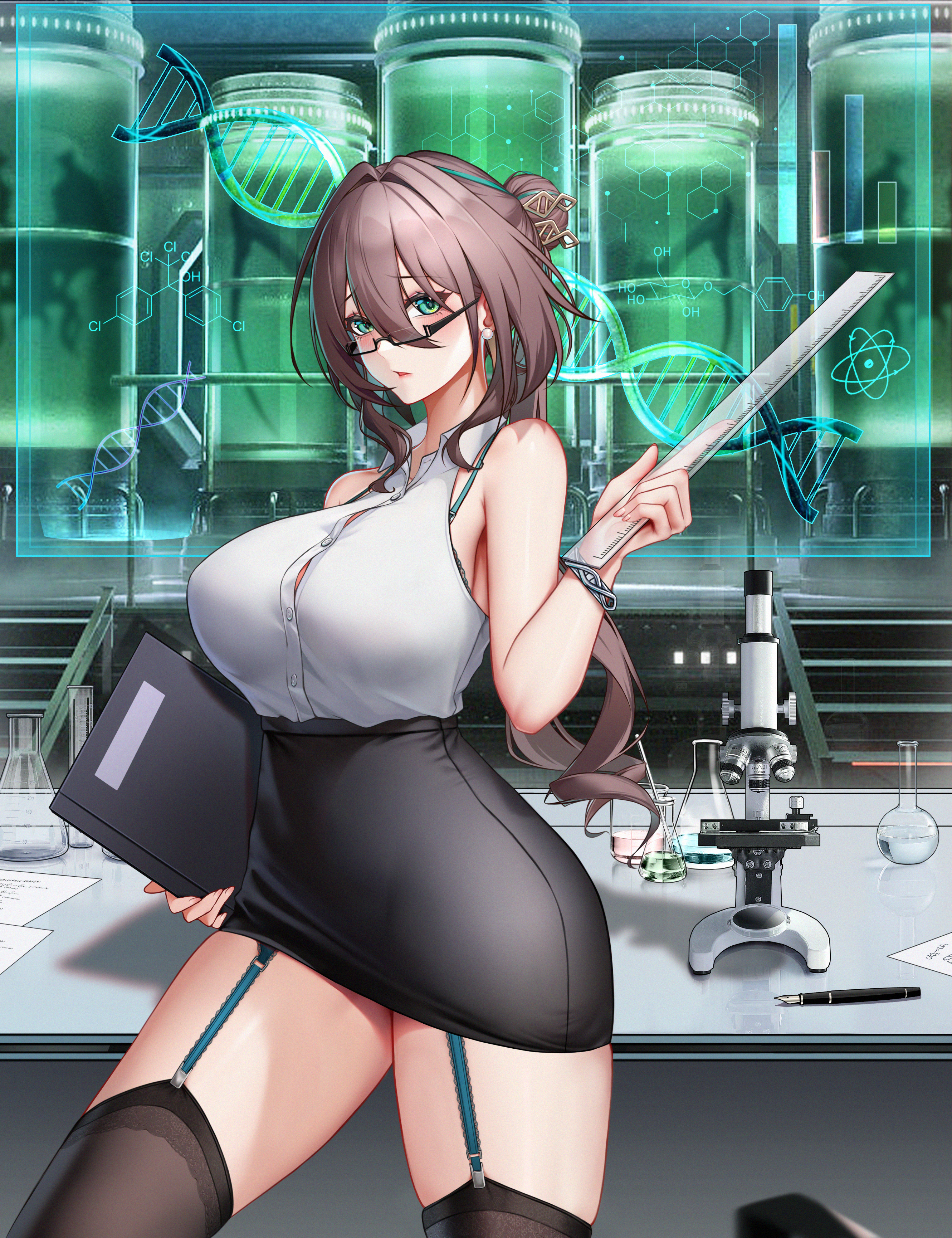 星穹铁道–制服教师-阮梅-21P  （含有无眼镜版本）