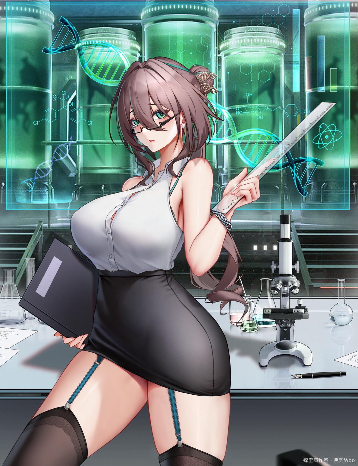 星穹铁道–制服教师-阮梅-21P  （含有无眼镜版本）