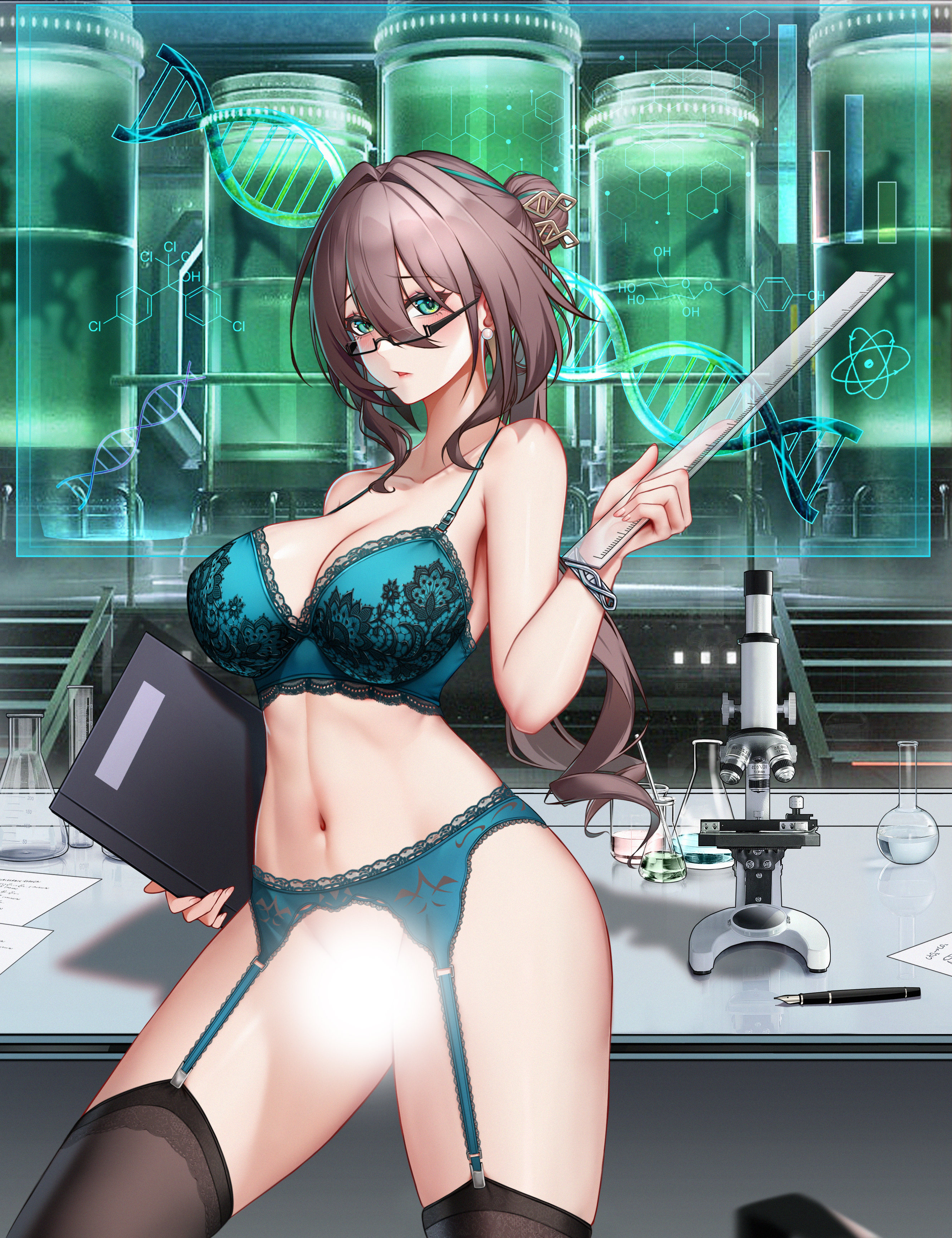 星穹铁道--制服教师-阮梅-21P  （含有无眼镜版本）