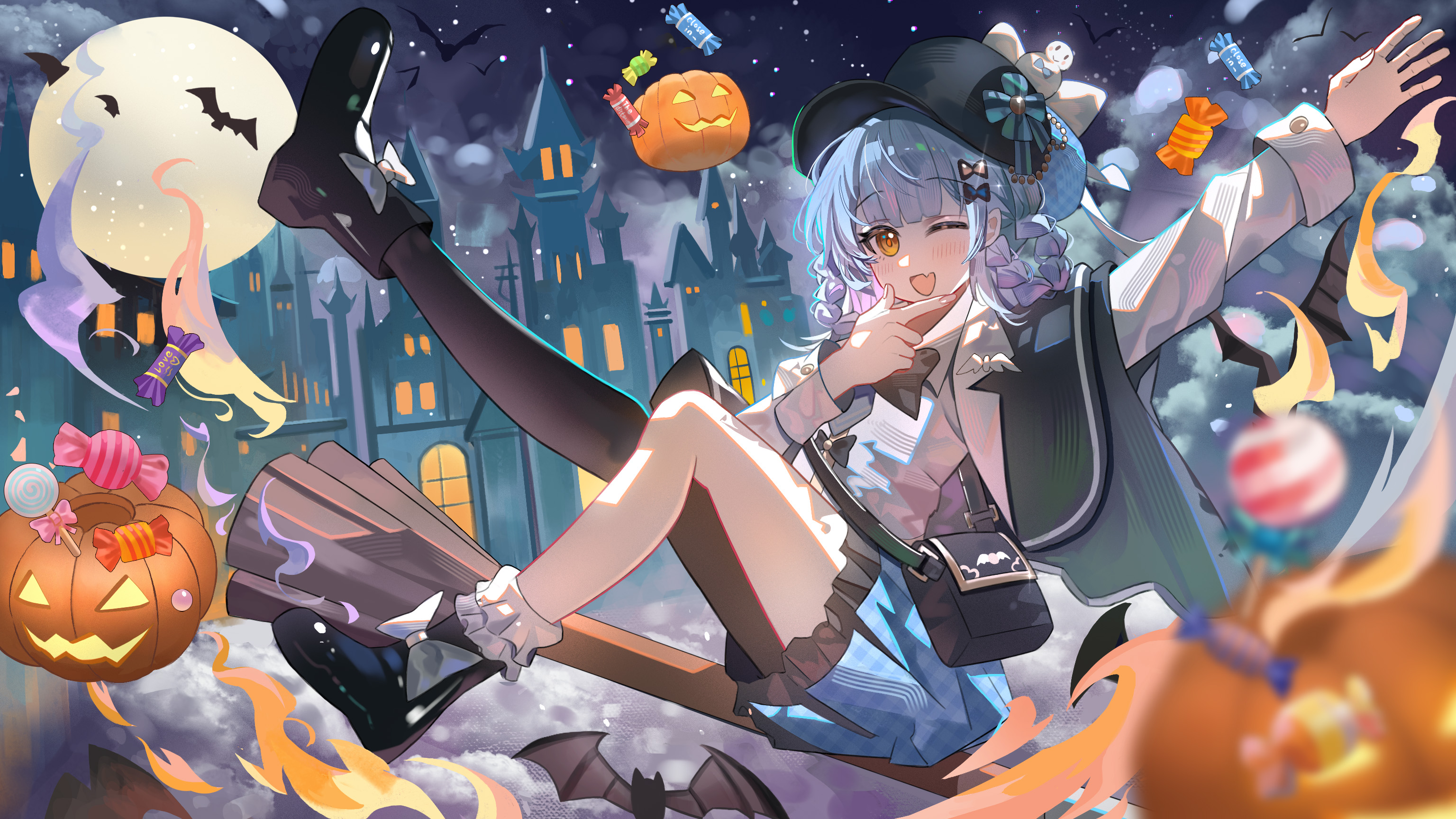 神秘蓝毛美少女万圣节版~