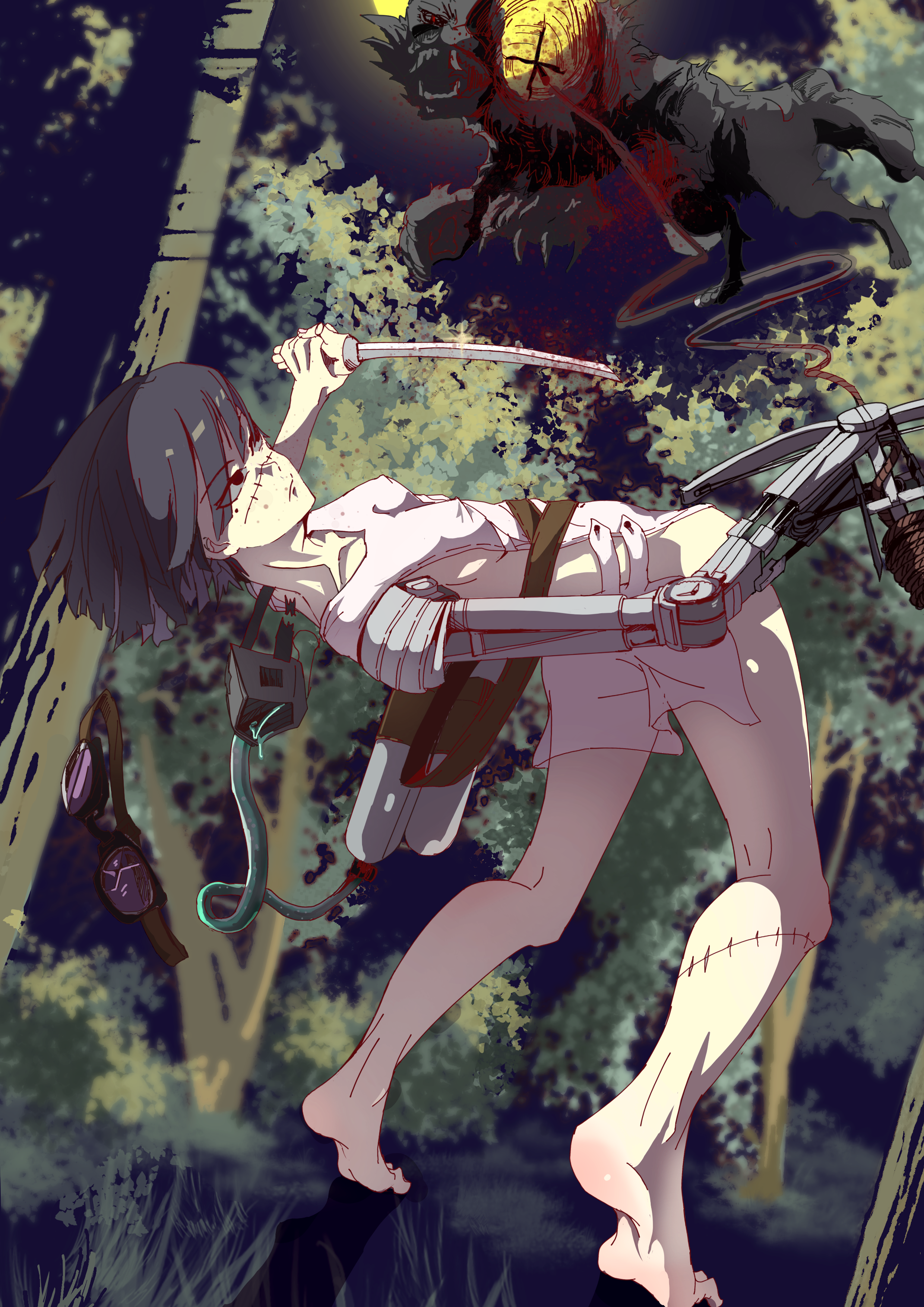 Zombie vs wolf